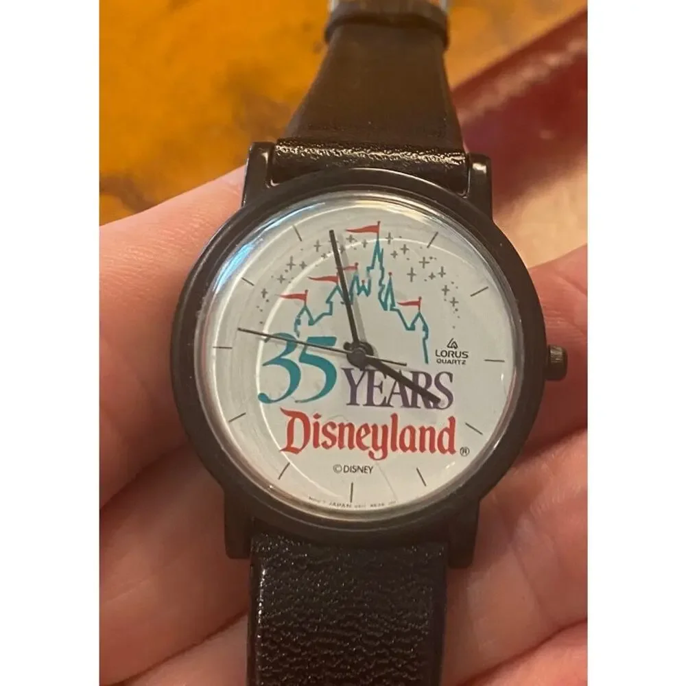 Women's NEW 35mm Black Lorus Disneyland 35 Years Watch, V511-8030